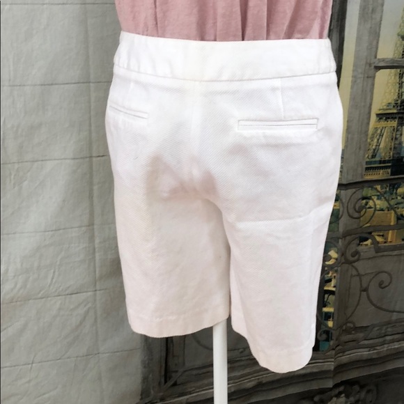 Susan Bristol White Pique Shorts 8” Inseam Size 10 - Picture 4 of 8